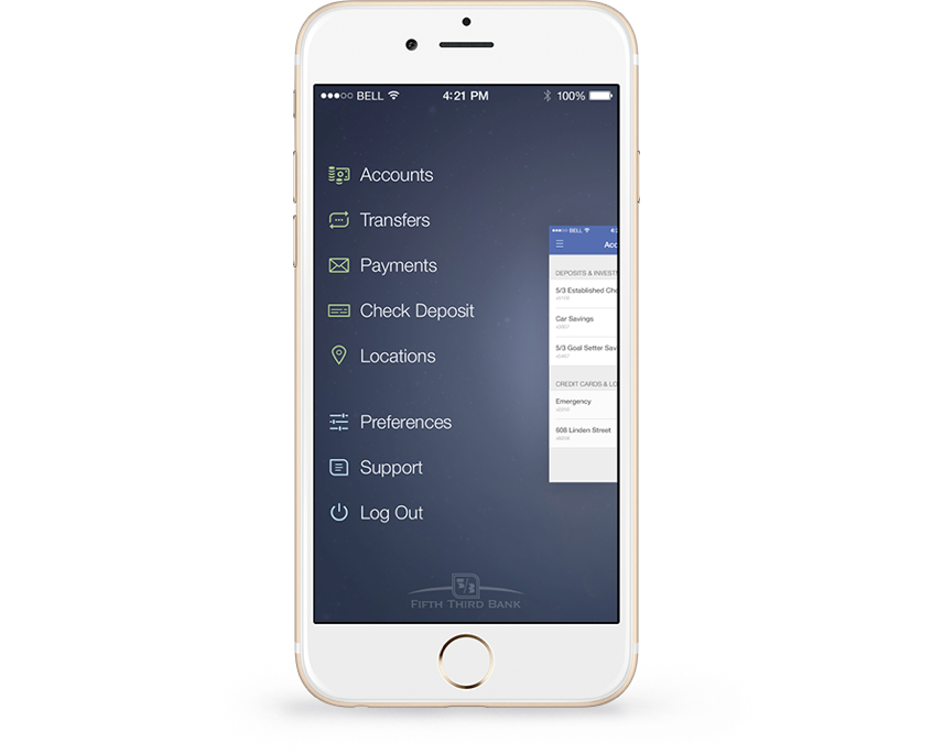 Fifth Third Banking App Mockup